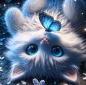 Preview: Diamond Painting Katze & Schmetterling